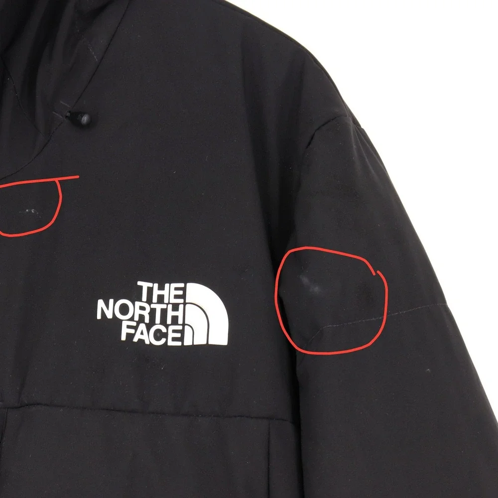 The North Face Mens XL Black 550 Down Hooded Puffer Jacket Winter Parka Coat